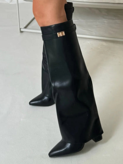 Emily | Stylish Women's Thigh-High Boots with Buckle