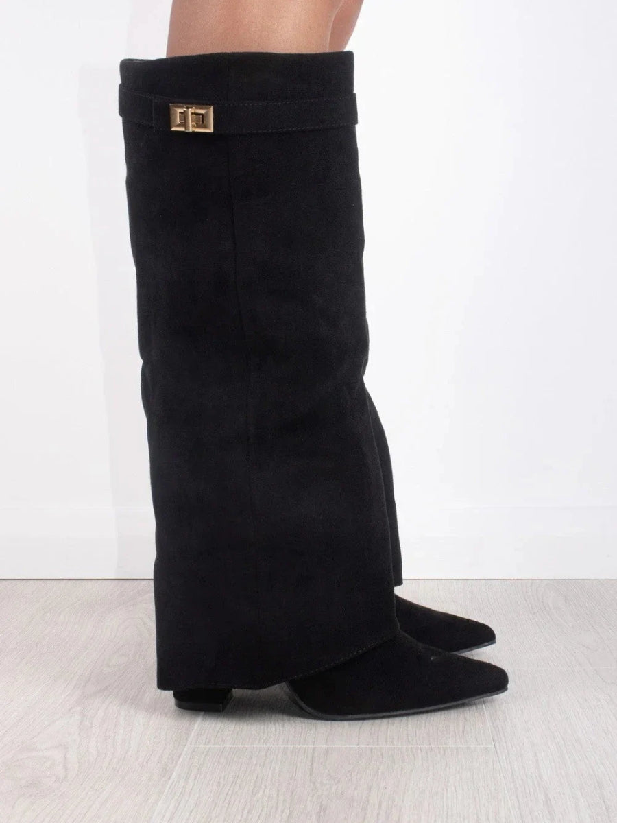 Emily | Stylish Women's Thigh-High Boots with Buckle