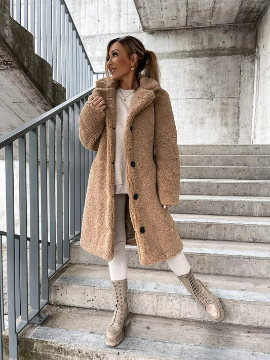 Emma - Soft Velvet Trench Coat for All Occasions
