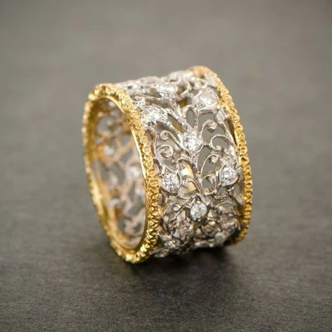 Emma - Vintage Zirconia Ivy Statement Ring