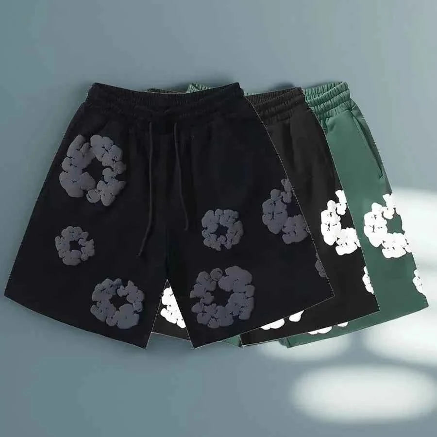 Emma | Unisex Floral Print Streetwear Shorts – Summer Casual Bottoms 1