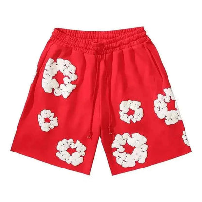 Emma | Unisex Floral Print Streetwear Shorts – Summer Casual Bottoms 2