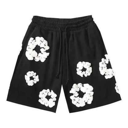 Emma | Unisex Floral Print Streetwear Shorts – Summer Casual Bottoms 3