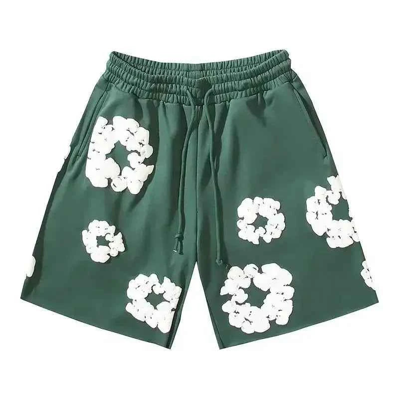Emma | Unisex Floral Print Streetwear Shorts – Summer Casual Bottoms 4