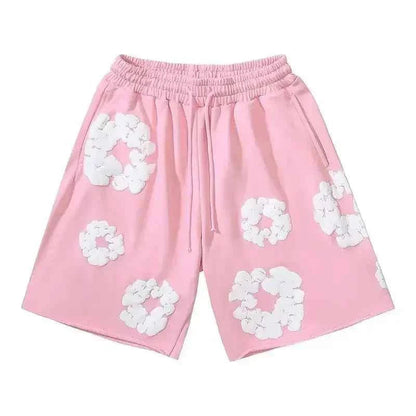 Emma | Unisex Floral Print Streetwear Shorts – Summer Casual Bottoms 5