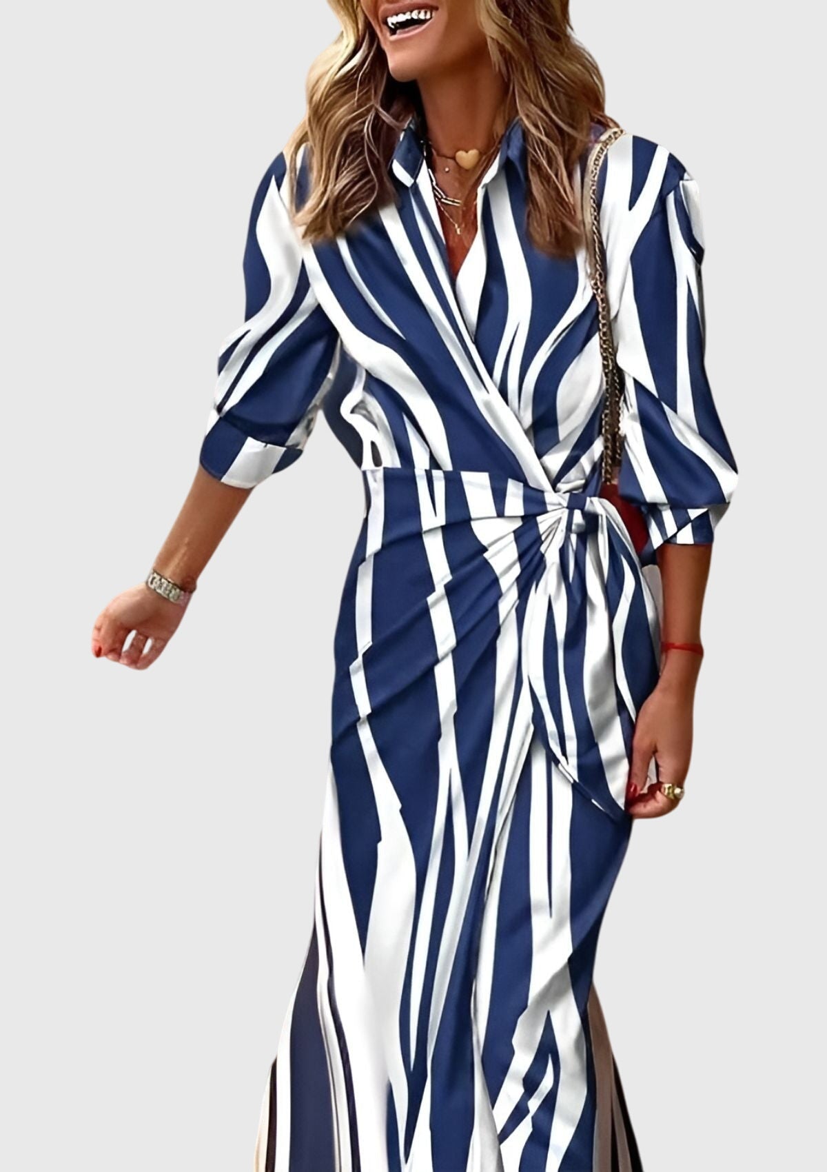 Everly | Chic Printed Wrap Dress for Any Occasion