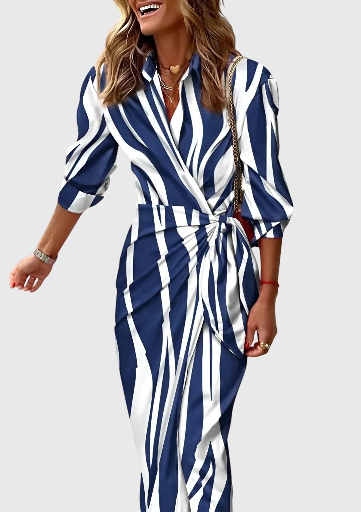 Everly | Chic Printed Wrap Dress for Any Occasion