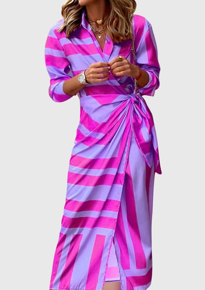 Everly | Chic Printed Wrap Dress for Any Occasion