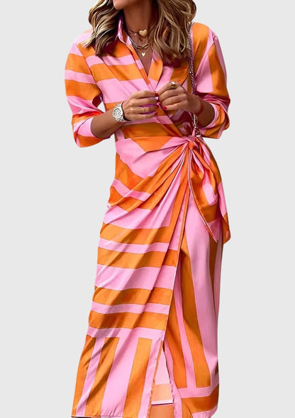 Everly | Chic Printed Wrap Dress for Any Occasion