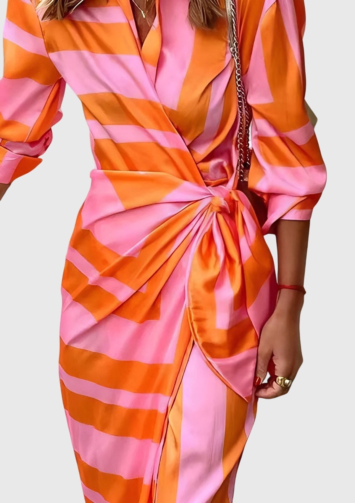 Everly | Chic Printed Wrap Dress for Any Occasion