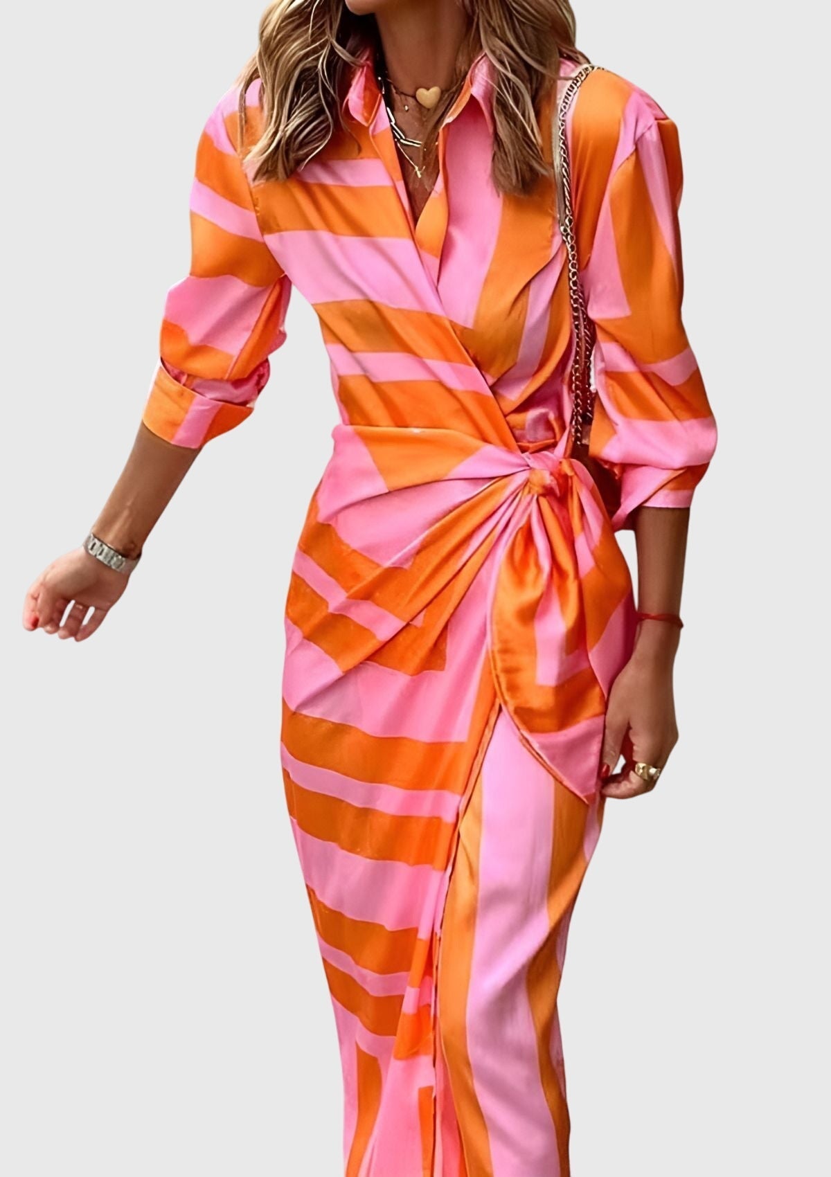Everly | Chic Printed Wrap Dress for Any Occasion
