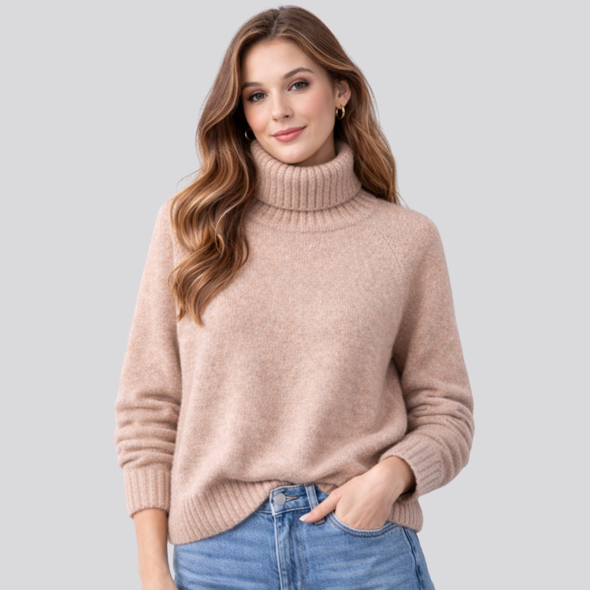 Women's Turtleneck Jumper | Lightweight Warmth & Soft Comfort 4