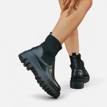 Women's Slip-On Ankle Boots Block Heel Booties Everyday 11