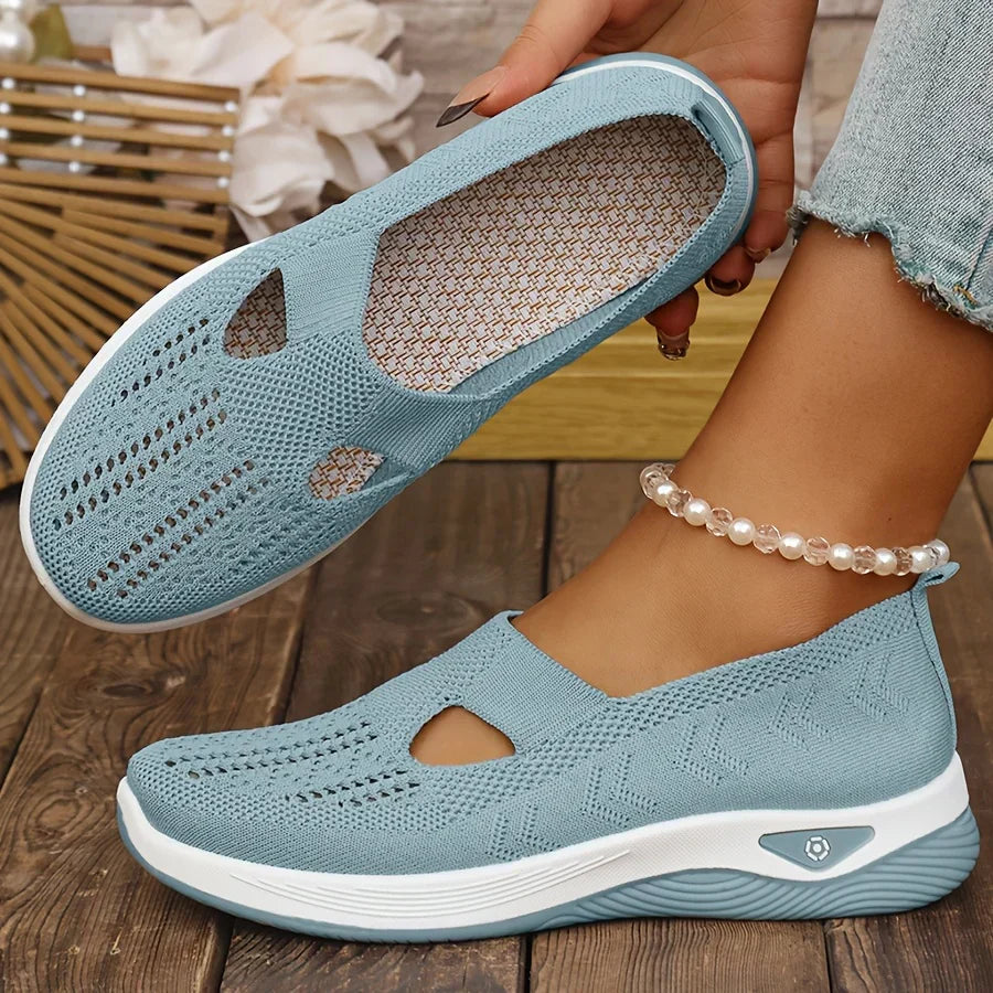 Women's Slip On Shoes Ergonomic Cushioned Comfort Trainers 12