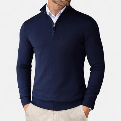 Men's Zip Up Jumper Slim Fit Lightweight Knit Sweater 3