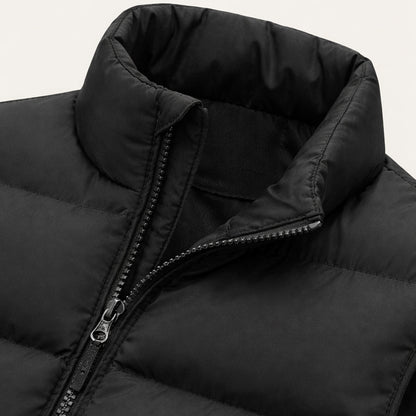 Men's Quilted Puffer Vest Slim Fit Zip Up Gilet Pockets 4