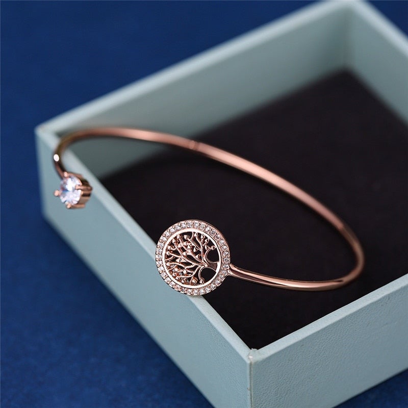 Flexible Life Tree Bangle