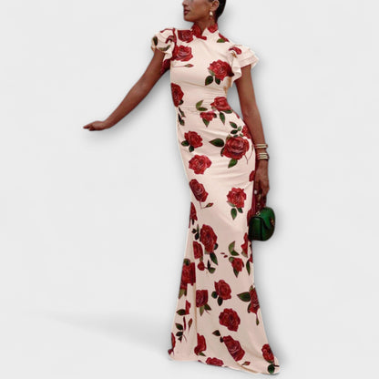 Floral Print Maxi Dress for Summer Events