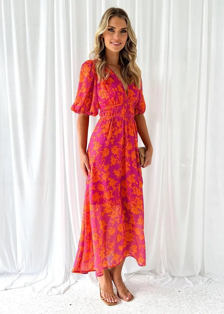 Floral Midi Dress for Women – Lightweight & Stylish for Summer 1