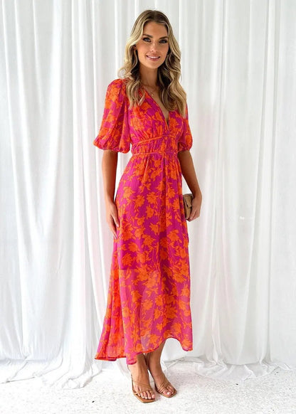Floral Midi Dress for Women – Lightweight & Stylish for Summer 1