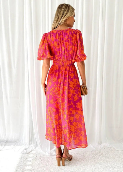 Floral Midi Dress for Women – Lightweight & Stylish for Summer 2
