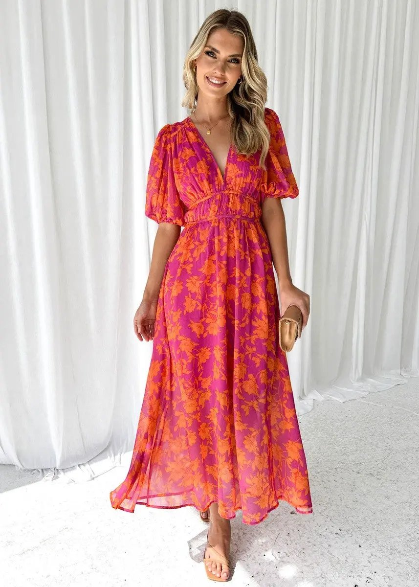 Floral Midi Dress for Women – Lightweight & Stylish for Summer 3