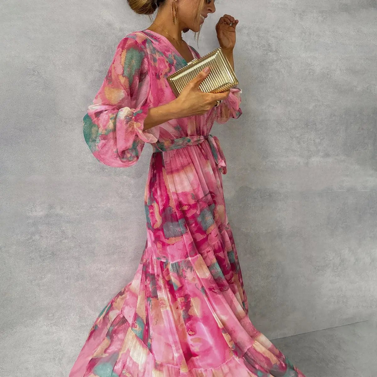 Floral Wrap Dress for Women – Lightweight & Elegant Summer Style 0