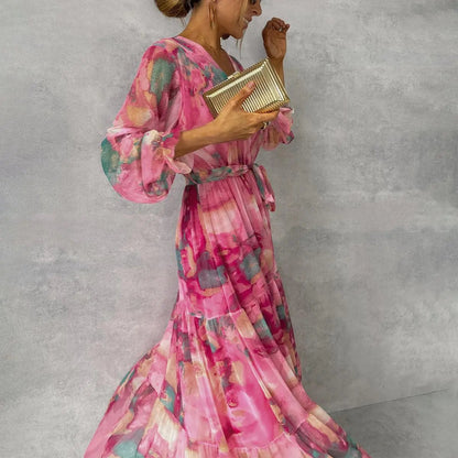 Floral Wrap Dress for Women – Lightweight & Elegant Summer Style 0