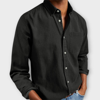 Men's Dress Shirt | Button-Front & Chest Pocket 10