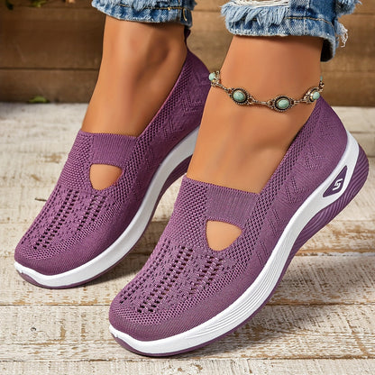 Women's Slip On Shoes Ergonomic Cushioned Comfort Trainers 5