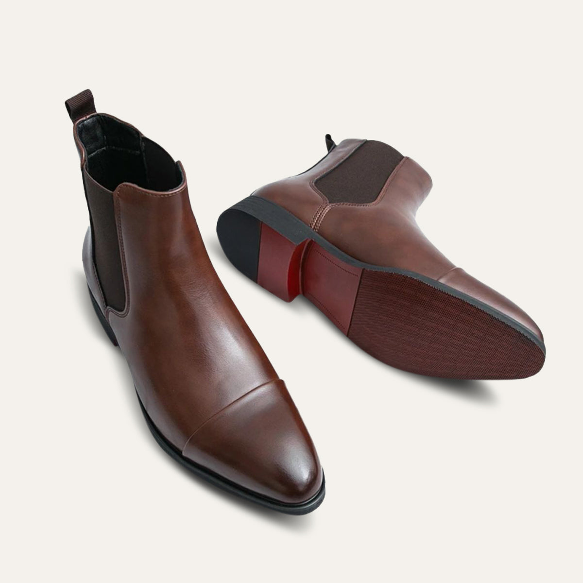 Men's Slip On Chelsea Boots Round Toe Ankle Footwear 5