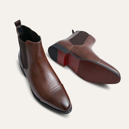 Men's Slip On Chelsea Boots Round Toe Ankle Footwear 5