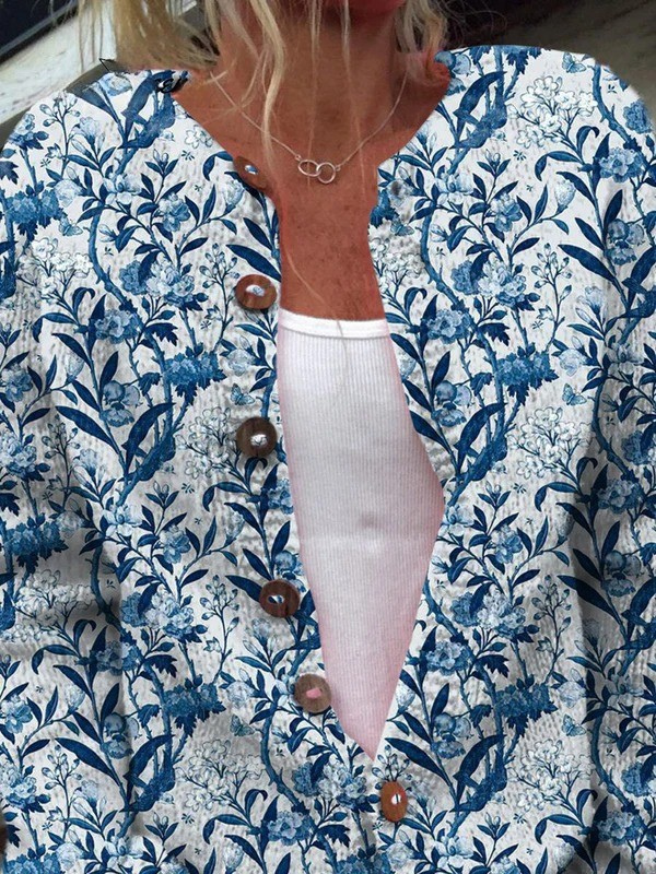Women's Floral Cardigan | Button-Up & Soft Knit 2