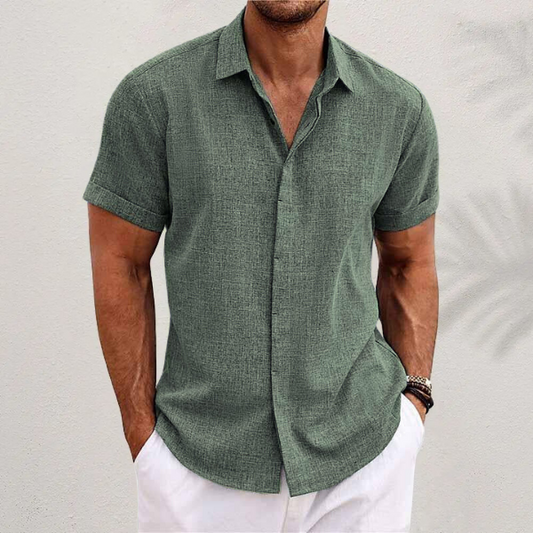 Men's Button Shirt | Classic Collar & Relaxed Fit