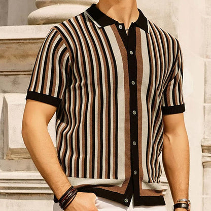 Gentleman's Stripe Premium Polo Shirt 1