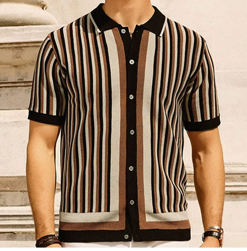 Gentleman's Stripe Premium Polo Shirt 2