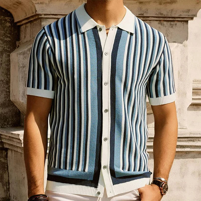 Gentleman's Stripe Premium Polo Shirt 3
