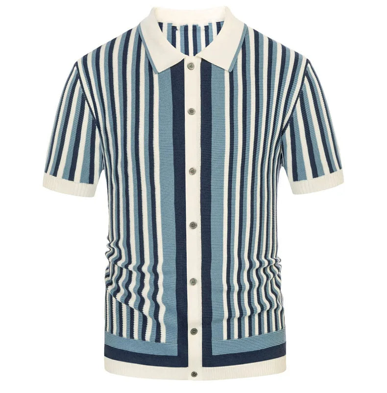 Gentleman's Stripe Premium Polo Shirt 4