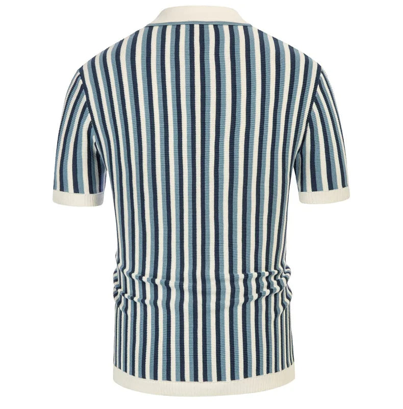 Gentleman's Stripe Premium Polo Shirt 5