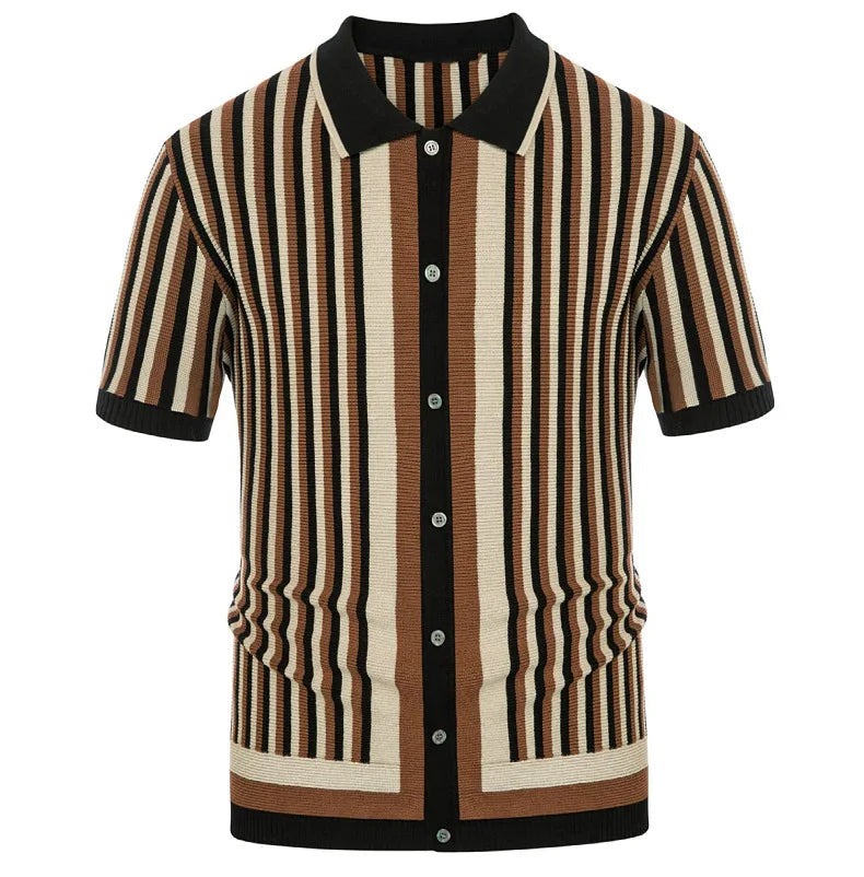 Gentleman's Stripe Premium Polo Shirt 6