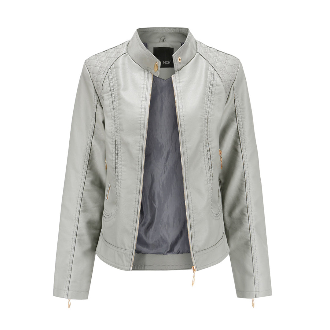Women's Jacket | High Collar & Zip Pockets 5