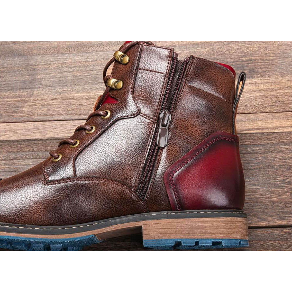 Men's Ankle Boots | Lace-Up & Rounded Toe 12