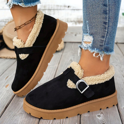 Women's Ankle Boots Warm Lining Non Slip Sole Strap 4