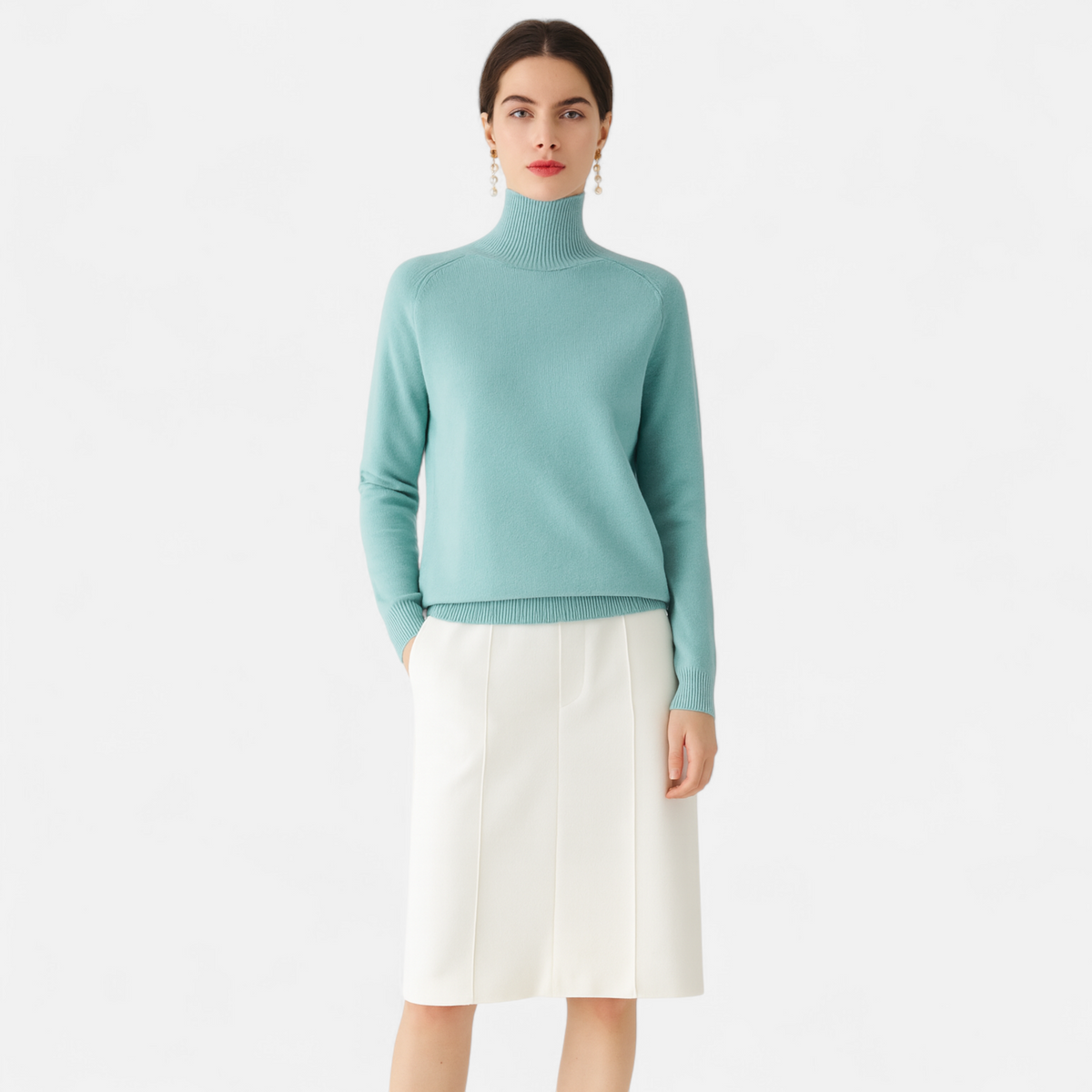 Women's Turtleneck Sweater | Lightweight & Warm 10