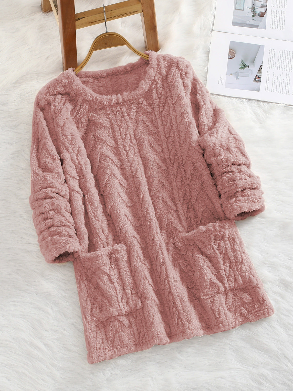 Women's Knit Sweater | Loose Fit & Pockets 3
