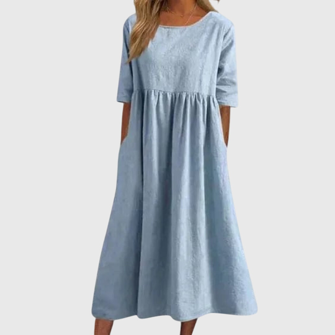 Haisley | Chic Short-Sleeved Dress for Any Occasion