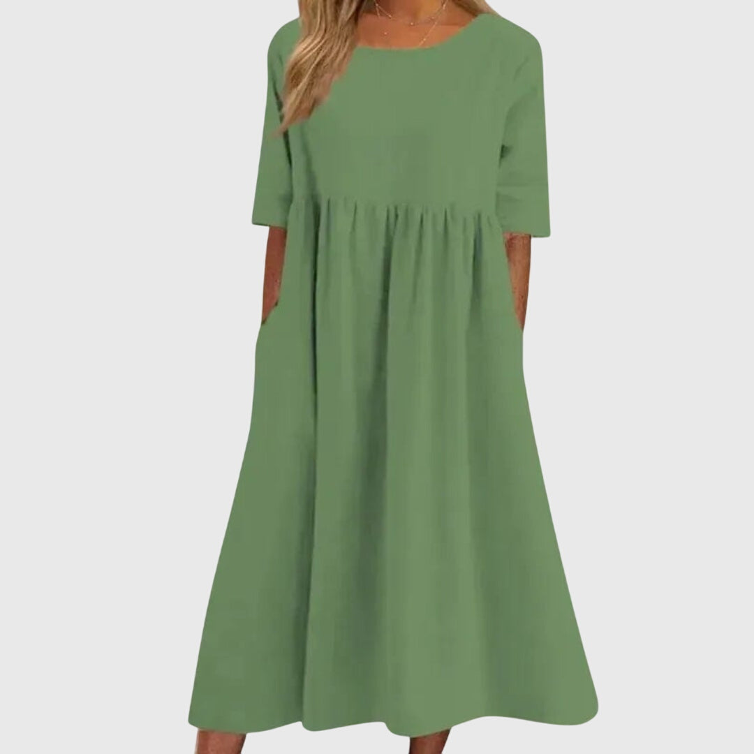 Haisley | Chic Short-Sleeved Dress for Any Occasion