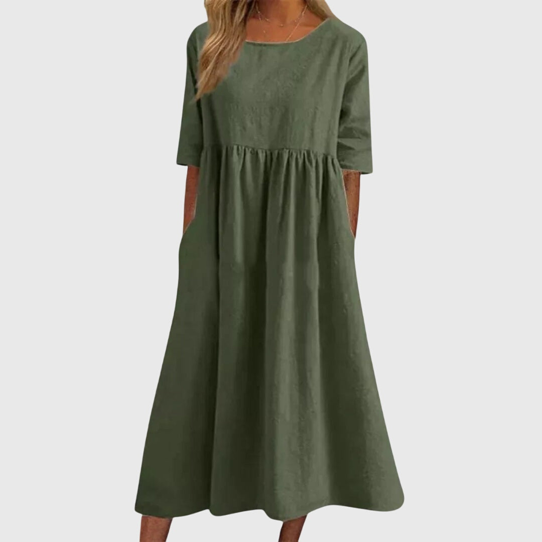 Haisley | Chic Short-Sleeved Dress for Any Occasion