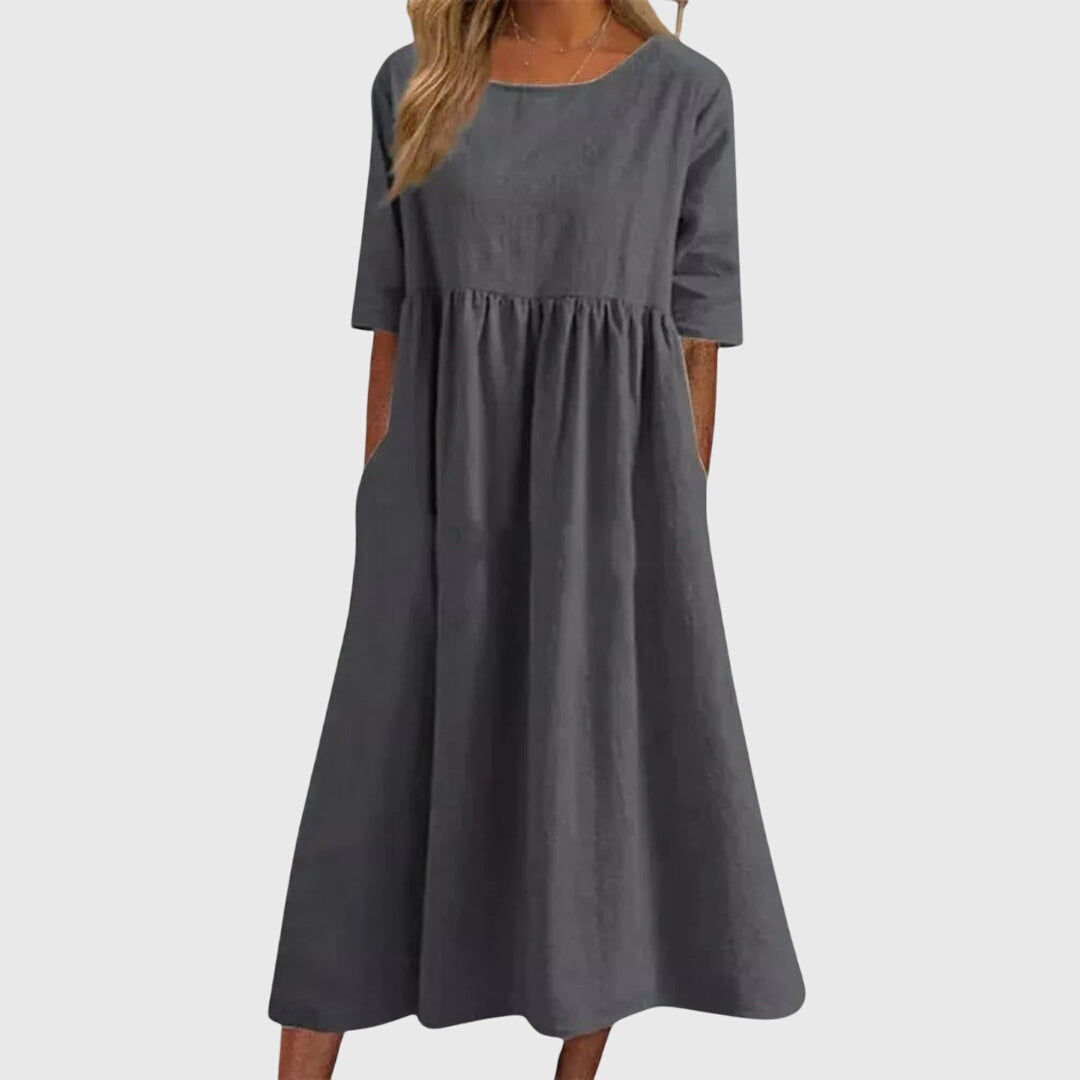 Haisley | Chic Short-Sleeved Dress for Any Occasion