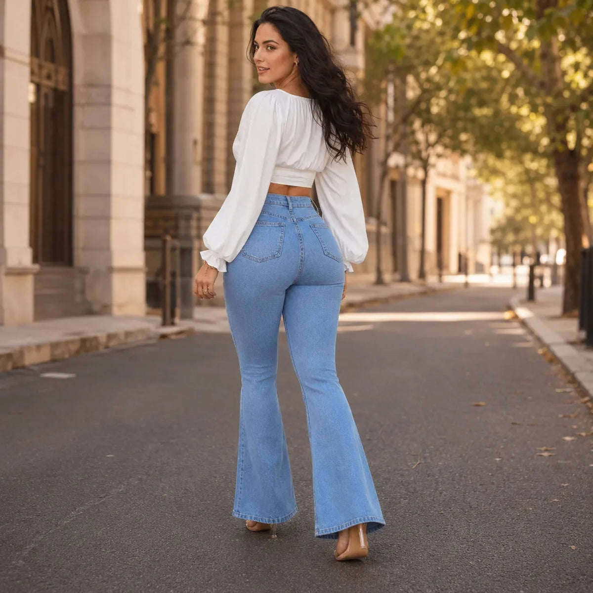 Women's High Waist Flare Jeans | Butt-Lifting & Stretch Fit 2